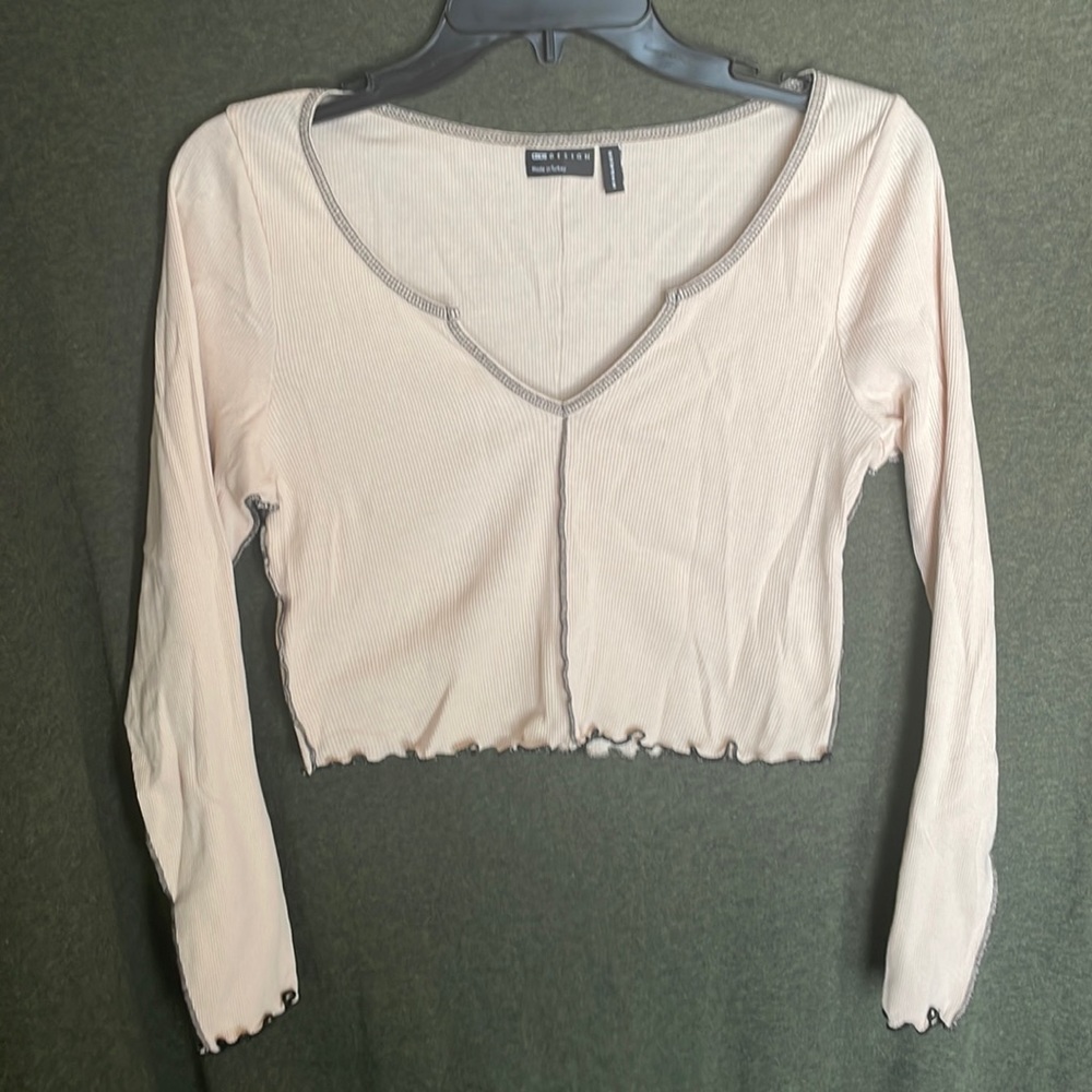 ASOS Raw Hem V Neck